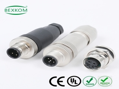 Protección circular Industrial M5 M23 17 Pin Conector femenino a prueba de agua