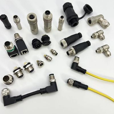 Buen precio Conectores circulares industriales con cerradura por tornillo 17 pines M5/M8/M9/12/M16/M23 en línea