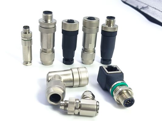 Conector circular impermeable IP67 M5 M8 M9 M12 M16 M23 con sobremoldeo de cable