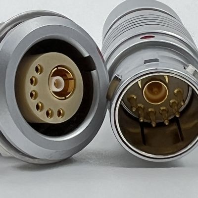 Buen precio Conectores de contacto múltiple coaxial circular y señales Weipu Sf6 Push Pull en línea