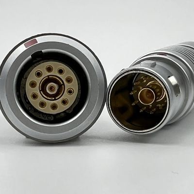 Buen precio Conectores de empuje y tracción circulares de señales coaxial de contacto múltiple en línea