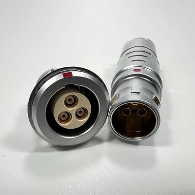 3 Conectores circulares de empuje y tracción coaxial enchufe PPS PEEK aislador