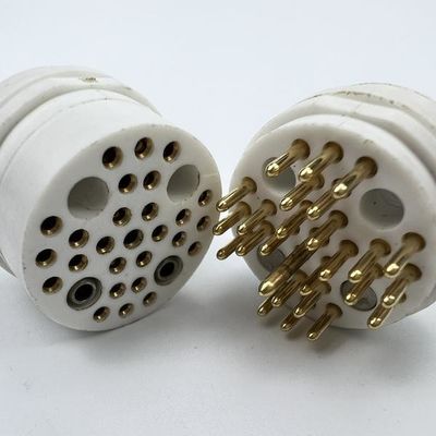 Conector circular coaxial ip68 de alta corriente 26 aislante de señales para endoscopia