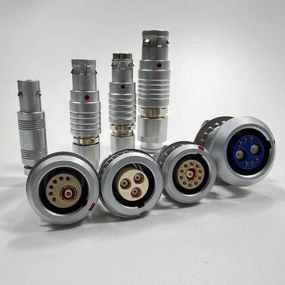 Buen precio Fischer ODU LEMO empuje y tire conector circular Metal EMC blindaje coaxial 9 pines en línea